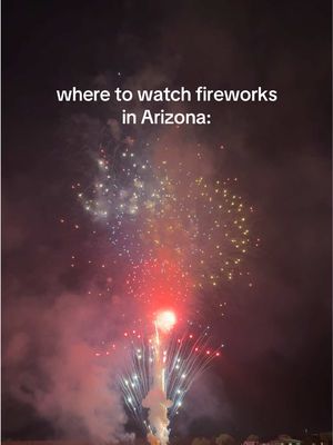 FOURTH OF JULY 🇺🇸 Here are my favorites & recommended spots: 🎇 West World of Scottsdale Tempe Diablo Stadium  VIB Hotel Rooftop Tempe Skysill Rooftop Tempe W Scottsdale Rooftop Lake Havasu Dr A.J. Chandler Park  Westgate Entertainment District (July 3) Schnepf Farms, Queen Creek  🧨 OTHER places to watch fireworks include: Steele Indian School Park Phoenix Fountain Hills  Lake Pleasant (July 3rd) Surprise Community Park  Peoria Sports Complex Downtown Mesa Gilbert Regional Park  Buckeye Airport  Some venues this year swapped fireworks for drones, but all of the above will have fireworks! How will you be celebrating the 4th of July? Let me know in the comments 😎 • #arizonacheck #arizonaevents #4thofjuly #fireworkshow #phoenixarizona 
