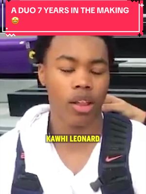 2,393 days later, Scottie Barnes' dream has come true, and he will share the court with Kawhi Leonard! 🥲 🎥: X/PaulBiancardi