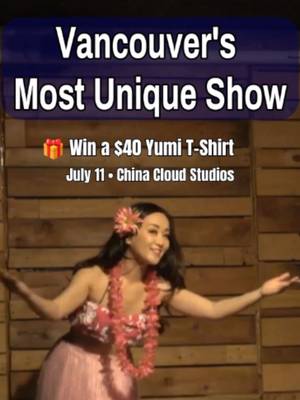 🌺 Vancouver!  Ohana Comedy Show is back on July 11! A unique blend of stand-up comedy and authentic Polynesian dance. 🎟️ Buy your ticket before July 8 and tag someone you'd love to laugh with for a chance to win an official $40 Yumi T-shirt! 👕 Ticket link in bio.