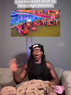 aniyah sat him right on down 😩 @Love Island USA my full reaction is long should i post it ? 👀 #movienight #loveislandusa #aniya #kc 