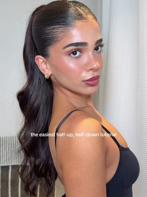 i’ll NEVER do a half-up, half-down without VOLUME…and it’s so easy it’s fool proof 😍 #hairstyletutorial 