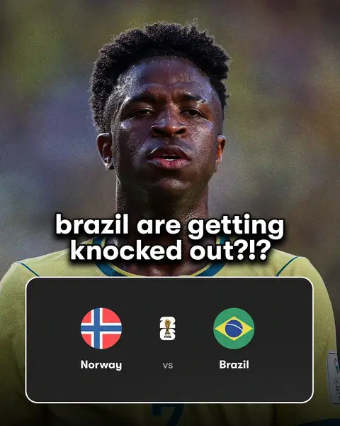 Brazil must face Norway in the World Cup Round of 16… a nation they have never beaten 🤯 #fotmob #norway #worldcup2026 #brazil #worldcup 