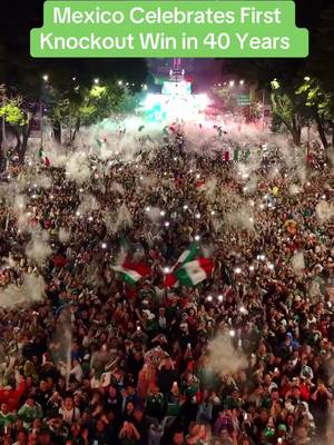 The scenes at the Angel of Independence in Mexico City are unreal after fans celebrate their huge win over Ecuador. 🤯 [via @Ivan CF] #fifa #worldcup #mexico 