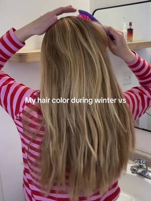 My hair loves sun ☀️ #hairjourney #haircolor #hairtok #haircare #hairtransformation 