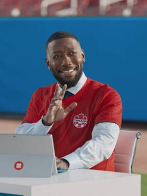 ​As the Official Bank of @canadasoccer, can you blame us for working on our moves for game day? 😏