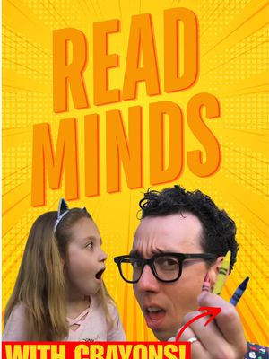 Read minds with crayons! Learn how to do this trick on my /@Showoffschool channel on Youtube.  I made this with my daughter 5 years ago and I just recently stumbled upon it. It feels like yesterday. Time sure does fly when you’re having fun. #magic #magictrick #kidsmagic #jonathanburns 