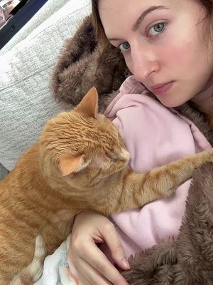 I love her more than anything in the world and I will stand on that #catsoftiktok #orangekitty 