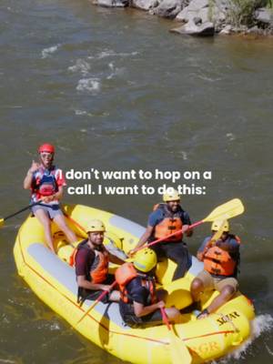 Respectfully, the meeting could have been an email.   This, on the other hand? White water rafting through the Royal Gorge, canyon views, fresh mountain air, and an excuse to be completely unavailable for a few hours.   If you're going to block time on your calendar, make it for something worth remembering. A Colorado vacation filled with Royal Gorge rafting, adventure, and time outside sounds like a pretty good place to start.   Book your Royal Gorge adventure at the link in our bio.   #royalgorge #coloradorafting #coloradovacations