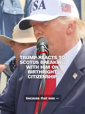 President Donald Trump on Wednesday gave his first on-camera response to the Supreme Court upholding birthright citizenship. Speaking at the opening of the Theodore Roosevelt Presidential Library in North Dakota, he said he’d “take care” of birthright citizenship, but the court struck down his executive order trying to end it.