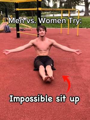 I guess this isn’t impossible 😅 #olympics #sports #fails #situp #fails 