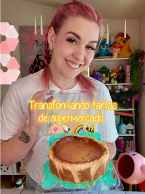 🌸Hoy en transformando tartas de supermercado… toca una cheesecake 😂.  Os dejo una idea para darle una vuelta por si queréis prepararlo para una ocasión especial ☺️. Hacía mucho que no transformaba una tarta de supermercado y sé que esta sección os encanta💖 ¿Qué os parece? 😍  #tiktokespaña #cocinaentiktok #postres 
