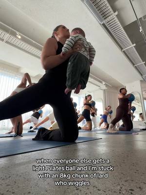 It’s ok though… my human weight is cute #pilates #postpartumworkout #exercise #humour #motherhood