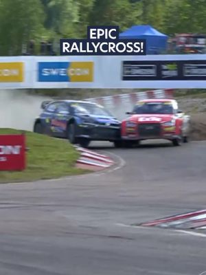 EP-IC BATTLE! Was this Johan Kristoffersson vs Mattias Ekström fight peak rallycross? #FIARallycross