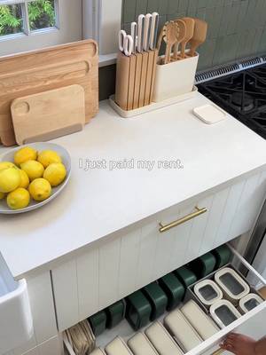 Staying at home never looked so good. ✨ #carawayhome #kitchenorganization #fyp #homedecor #homebody