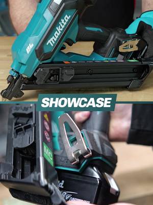 NEW LXT Positive Placement Nailer | DBN640 | Slim nose design for excellent visibility and easier corner nailing. #makita #nailer #powertools #new #LXT 