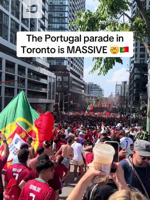 Portugal fans have taken over Toronto 🤯🇵🇹🤯  #portugal #toronto #worldcup2026 #fifa #ronaldo 