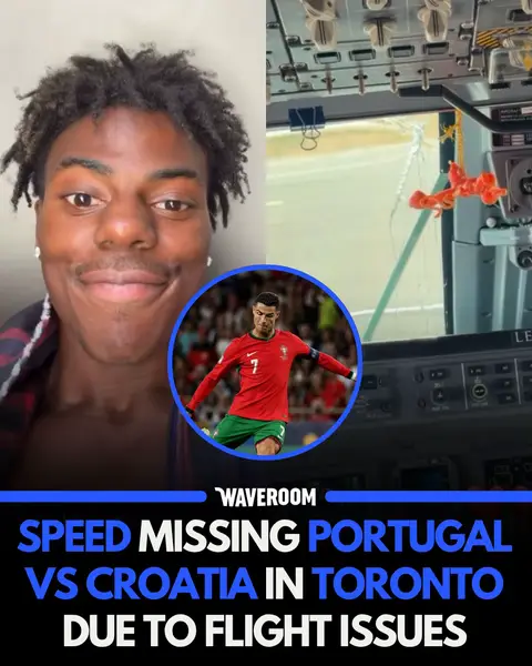 Looks like Speed’s trip to Toronto won’t be happening after flight issues left him stranded before the Portugal 🇵🇹 vs. Croatia 🇭🇷 match.  The streamer shared photos of a damaged aircraft and later posted that his flight had been cancelled, asking if anyone could help him get to Toronto in time to watch Cristiano Ronaldo play. Follow @waveroomtv_ for more Toronto content! DM us your videos/photos to be featured on the page! 🏷️ #waveroom #waveroomtoronto #toronto #canada #mississauga