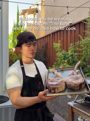 “The Bear” tshirt this “Merz” that. How about you cook “the dinner” @Merz b. Schwanen 215 @Ooni koda Made In goated saucier 