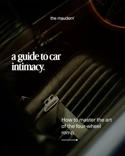 take the scenic route. Learn the secret to effortless backseat intimacy at the link in our bio.