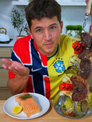 Brazil vs Norway Food #brazil #norway