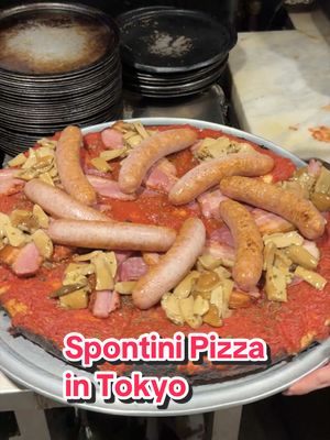 Spontini Pizza in Tokyo! 😍🍕🇯🇵 The pizza is MASSIVE right?!?! 😱 . . . . . . . . #Japan #pizza #shibuya #tokyo #harajuku