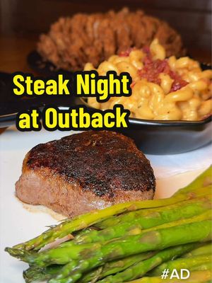 #ad We stopped by for the ultimate steak night and enjoyed @Outback Steakhouse tender Victoria’s Filet Mignon and the new 20 oz Bone-In Ribeye paired with some delicious sides. Steak lovers, use my code to get 10% off your next meal at Outback when you order online.  🔗 PropaGoodSteaks.com #outbackpartner #steaknight #propagoodsteaks 