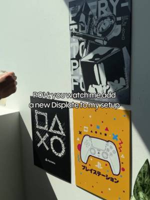 now that that’s finished, it’s time to start a new save 🫠 find the finishing touches to your setup only @displate.com #displate #metalposter #playstation #playstation4 #housedecor #gamersetupgoals #geekygifts
