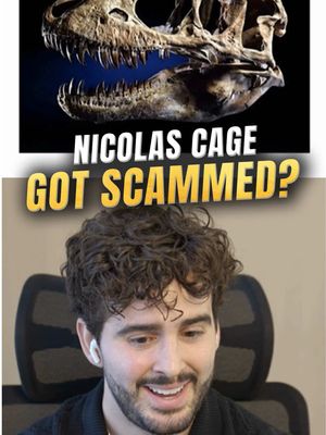 Dinosaur fossils are really that serious… just ask Nicolas Cage 😅🦖 #nicolascage #dinosaur #dinosaurs #fossils #trex 