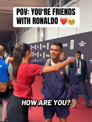 Celine is officially friends with the GOAT. @Celine Dept #Ronaldo #cr7 #goat #football #worldcup 