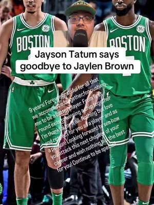 #greenscreen Jayson Tatum posts his goodbye to Jaylen Brown on his Instagram Story #NBA #basketball #celtics #bostonceltics 