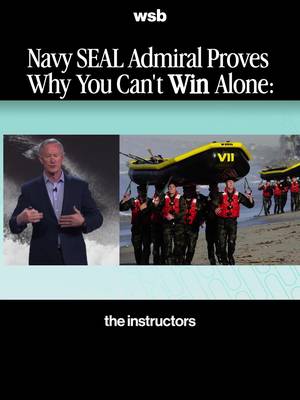 “You’re not gonna be able to paddle that boat by yourself.” Admiral McRaven on the SEAL training drill that teaches what teamwork really means. Paddle out, paddle down, paddle in. No one gets through the surf alone. #williammcraven #navyseal #america250 #wsbspeakers #military 