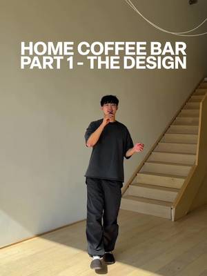 the home coffee bar series begins, starting with the design concept! stay tuned for part 2, the build 👀 #apartment #loft #coffeebar 