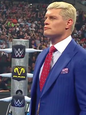 SmackDown's new acting General Manager Adam Pearce has set the match. Cody Rhodes. Jey Uso. Number One Contender Match. Tonight. #WWE #SmackDown