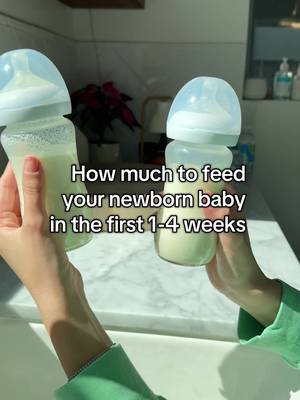 Wondering how much to feed your newborn? Here's a quick and easy guide ✅ Drop how old your baby is in the comments below - we've got you if you have more questions! 🍼 #bobbie #formula #newborn #baby #babiesoftok #babytok 