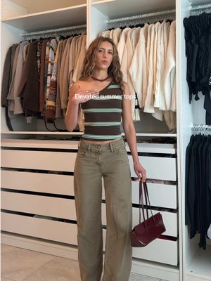 Chic + elevated summer tops I've been wearing that aren't your typical boring tank top! Honestly my most reached for tops are the off the shoulder ones bc they go with everything in my closet! But all of these tops are perfect "not so basic" basics to have :) #SummerFashion #chicoutfits #summertops #closetstaples #besttops 90s chic, elevated fashion, minimalist outfits, basic tops 