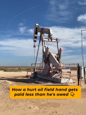 Too many injured oilfield workers settle for far less than they deserve. It doesn't always happen because the injury isn't serious - it happens because they don't know what their case is actually worth. Before you accept a settlement, make sure you understand all of your rights and the full value of your claim. ⚖️ Don't leave money on the table. #OilfieldAccident #WestTexas #PersonalInjury #TexasLaw #LegalTips