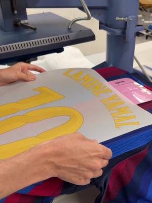 The first shirt. The first name. Lamine Yamal.  #fcbarcelona #fcb #yamal #barça #barçaontiktok 