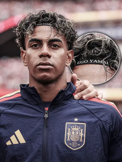 𝐓𝐇𝐀𝐓 “𝐄𝐆𝐎 𝐘𝐀𝐌𝐀𝐋” 𝐃𝐄𝐓𝐀𝐈𝐋 🥶🔎 Lamine played last game with a “𝒆𝒈𝒐 𝒀𝒂𝒎𝒂𝒍” text on hair band. “It’s a 𝒅𝒊𝒓𝒆𝒄𝒕 𝒓𝒆𝒔𝒑𝒐𝒏𝒔𝒆 𝒕𝒐 𝒉𝒊𝒔 𝒉𝒂𝒕𝒆𝒓𝒔 on TikTok. Some users are using nickname ‘Ego Lamine’ to criticise him on the platform”, reports COPE after talking to people from Lamine’s camp ✨ “Far from ignoring criticism, Lamine Yamal has decided to take the nickname with humour and appropriate it, proudly showing it off during a key match for the national team”, COPE confirm.