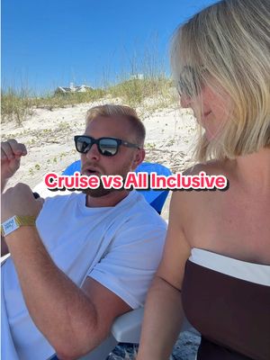 Cruise versus all-inclusive … which takes the 👑? For us, cruising wins on: ✅ Food  ✅ Value  ✅ Entertainment All inclusive wins on: ✅ Room size Give us the cruise!