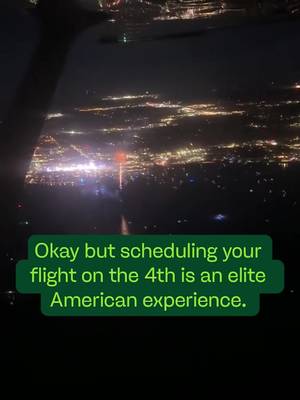 When your flight is on the 4th and you don’t miss a beat. Happy 250th, U.S.A! ✈️🎉
