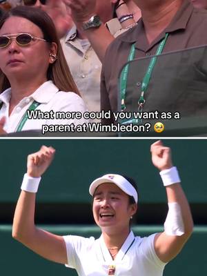 Alex Eala’s parents were right there to see this huge moment 🥹  #Wimbledon 