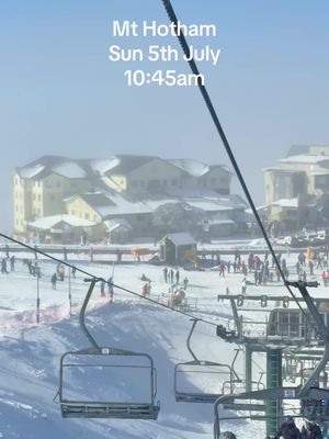 Live Mt Hotham summit lift line - Sunday 5th July 2026 #mthotham #epicpass #seehighcountry #snow #australiasnow 
