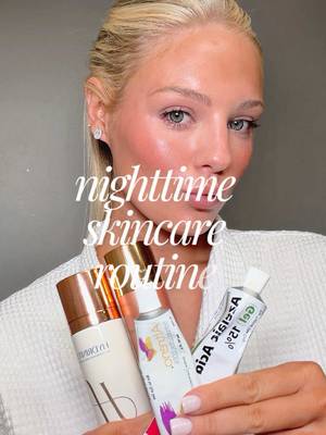 Bathroom lighting isn’t aesthetic but here is my nighttime skincare routine 🫧🧖🏼‍♀️ @altreno.lotion @Hydrinity @skinbetter science @ISDIN @ZO Skin Health @ELEMIS @Epicutis @Jane Jewels NYC earrings! 