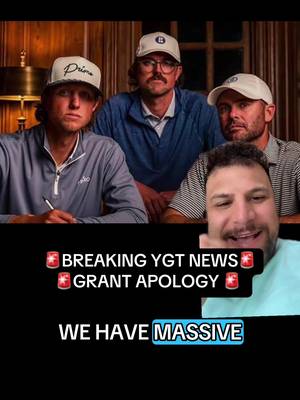 BREAKING: Grant apologizes to Blockie for YGT clip… thoughts?  Follow for more  #tiktok #fyp #golf #youtube #news  