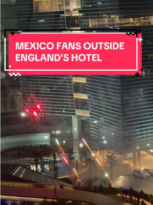 Mexico fans were playing drums outside of England's hotel in Mexico City. The teams will face of in the Round of 16 of the #FIFAWorldCup Sunday night. (via X/barcaplenus) #FIFAWorldCup2026 