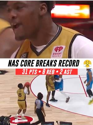 🤯 Nas Core broke the single half scoring record in the BIG3. 29 Pts in the second half. Catch the re air presentation on BET tomorrow at 8PM ET.  #nasircore #basketball #big3 