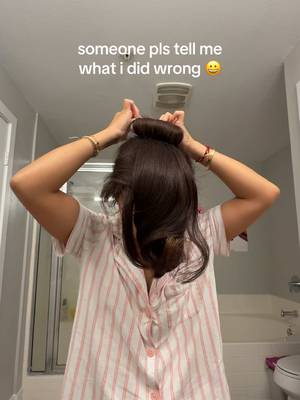 it looked perfectly fine until the end 😭😭😭 #heatlesscurlsovernight #heatlesscurlstutorial 