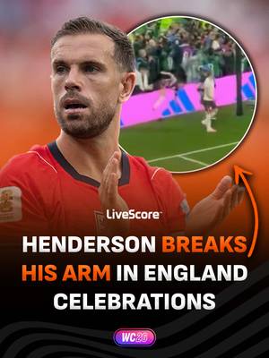 Hendo’s World Cup comes to an end early 😬🤕 England midfielder Jordan Henderson has reportedly broken his arm after falling over an advertisement board during England celebrations after the Three Lions beat Mexico 3-2 at the Azteca Stadium in the World Cup round of 16.  #henderson #england #mexico #worldcup #injury 