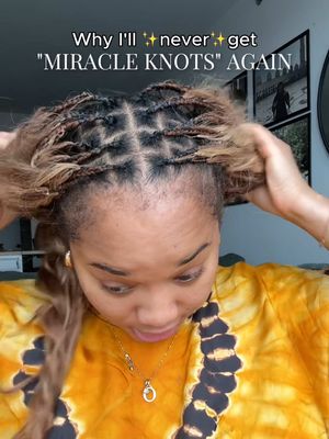 Miracle knots, boho braids all of these styles can go to hell. They don’t look cute after 2 weeks! I’m TIYAD. #miracleknots #bohobraids #humanhair #braids  