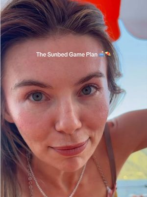 @Georgia Toffolo Sunbed politics continued? 🛋️☀ It’s game plan time. New hotel… I’m pre-planning the go, so tomorrow morning I’ll be out here bright and early reserving James and I a prime sunbed…  yes, this is what my holiday has become. Towel down by 7am like it’s a competitive sport 🏅 No shame. First come, first served… and I fully intend to win.